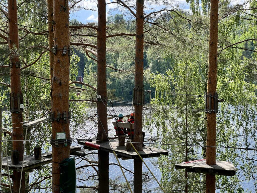 seikkailupuisto leppävirran maisemareitti